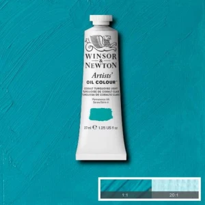 Farba Artists' Oil Colour Winsor & Newton Cobalt Turquoise Light