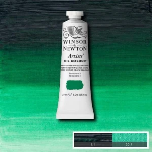 Farba Artists' Oil Colour Winsor & Newton Winsor Green (Yellow Shade)