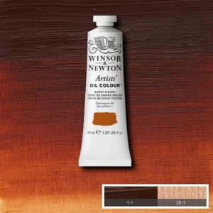 Farba Artists' Oil Colour Winsor & Newton Burnt Sienna