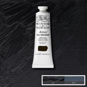 Farba Artists' Oil Colour Winsor & Newton  Lamp Black
