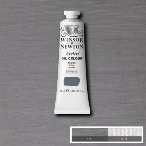 Farba Artists' Oil Colour Winsor & Newton Pewter 